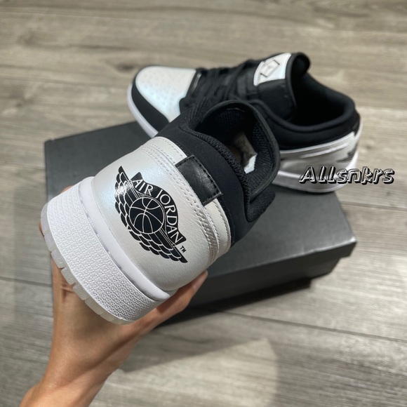 Air Jordan 1 Low Diamond Shorts Black White Panda 🐼 Men’s - Picture 4 of 10